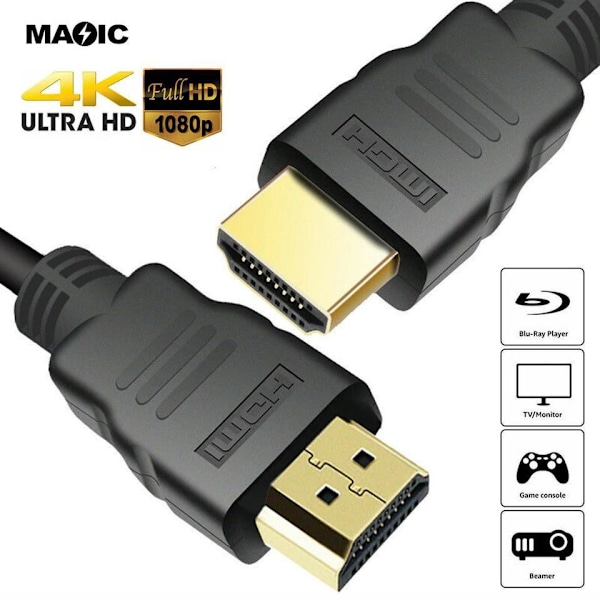 HDMI Kabel 2 Meter för 4K och HDR