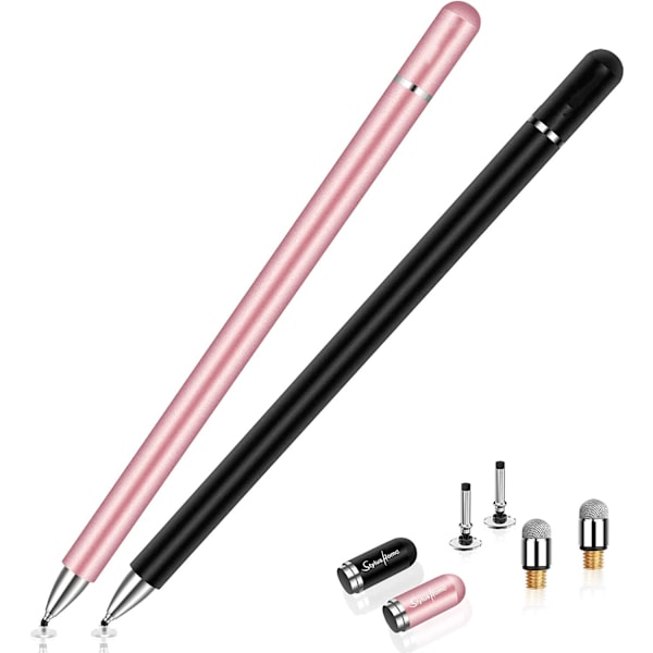 Stylus för iPad (2 st), StylusHome magnetisk skiva universell styluspenna pekskärmar för Apple/iPhone/Ipad pro/Mini/Air/Android/Microsoft/Surface