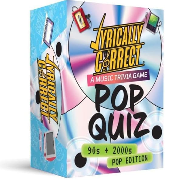 Lyrically Correct '90s & 2000s Pop Trivia Game - Udfyld teksten kortspil til voksenfest/familieaften
