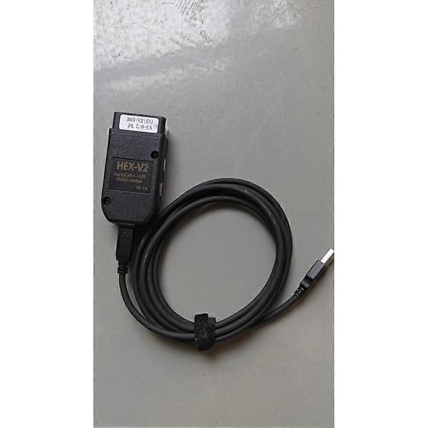 Nyeste FT232 V25.3 VAG scanner værktøj, VAG KKL VCDS kabel, OBD2 diagnostisk kabel, OBD2 scanner, HEX V2 VAGCOM, Engelsk version, sort.