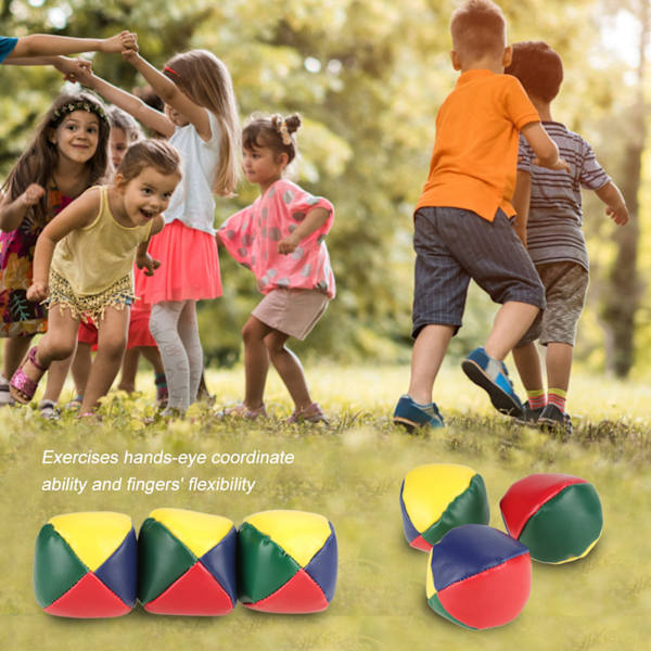 3 st/set Barnleksak Bollar Baby Jonglering Lärande Boll Set Rolig Cirkus Nybörjare Lärande Prop