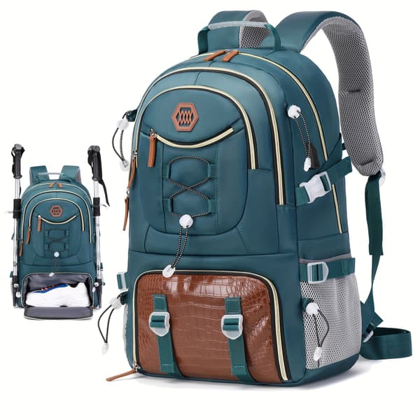 Large Travel Backpack - Spacious Laptop Bag with Shoe Storage, Waterproof, Comfortable Straps, Multiple Compartments, Perfect for