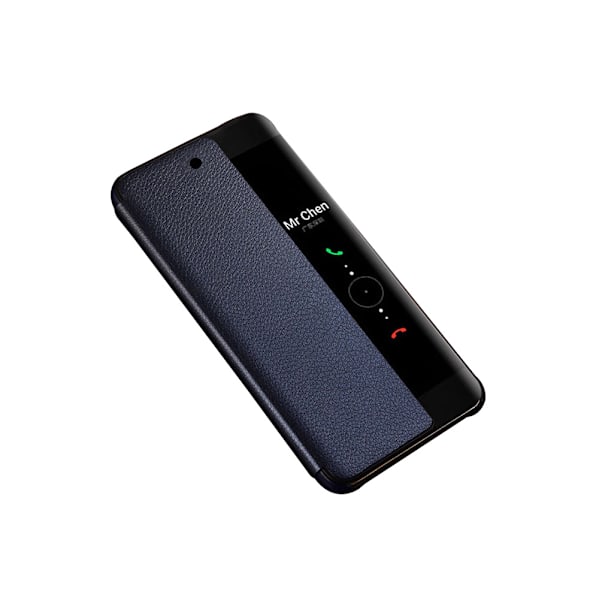 Elegant Fodral med Smart-View till Huawei P20 Pro Marinblå Marinblå