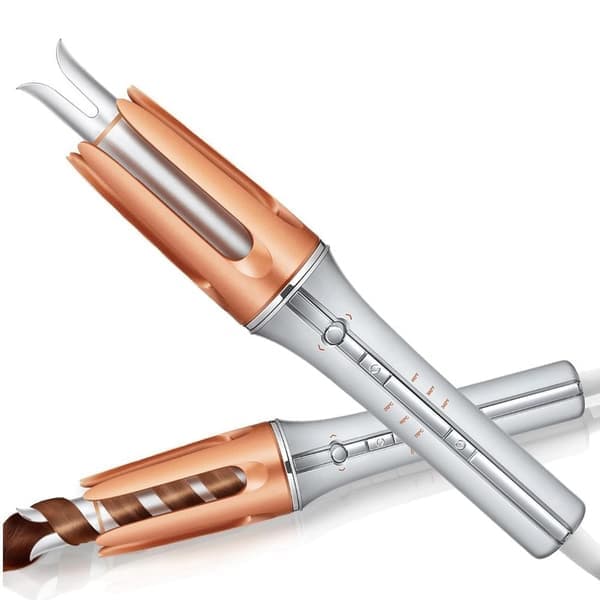 Automatic Rotating Curling Iron - 3 Temperature Settings, Fast Heating, Bidirectional, Anti-Scald, Anti-Tangle & Auto Shut-Off