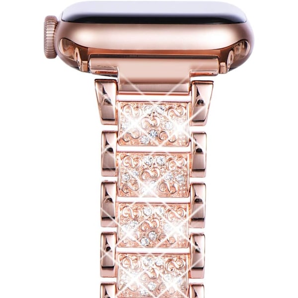 Kompatibel med Apple Watch Armband 41mm 40mm 38mm, Kvinnors Bling Diamant Strass Armband för Apple Watch Armband SE(GEN 1 2 3) iwatch Armband Serie BlingStarlight(2023) 41mm/40mm/38mm