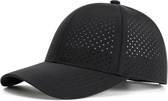 Menn Sommer Justerbar Performance Lue Pustende Snapback Laserperforert Mesh Baseballcaps