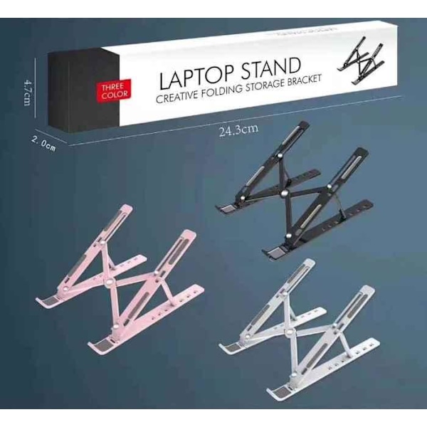 Plastställ / Stativ - Laptop / Surfplatta - Mångsidig och Lättanvänd Vit Vit