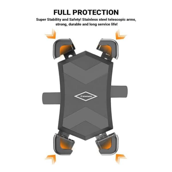 Cykeltelefonholder 360° drejelig One-Touch Auto Lock