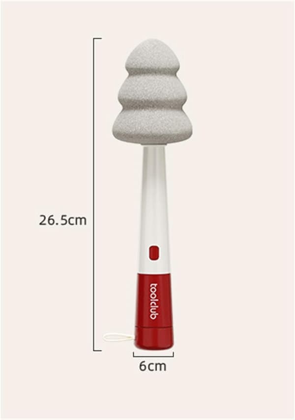 3-in-1 Bottle & Cup Cleaning Brush Set - Long Handle with 2 Replacement Heads for Straws & Tight Spaces (Red)
