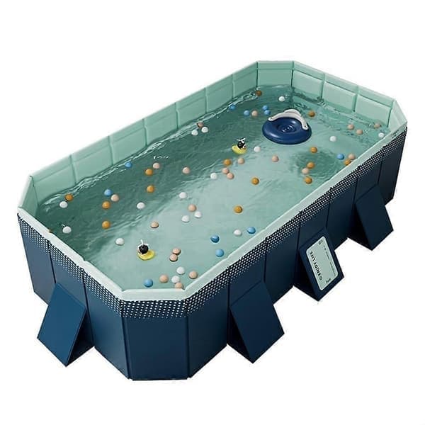 Foldable Dog Pool, 3 Meter (9.8 ft) Waterproof Rigid Plastic Outdoor Pool for Pets and Kids.