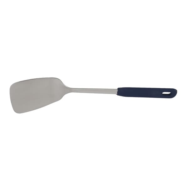 304 Stainless Steel Slotted Spoon Spatula with Silicone Handle (No Holes)