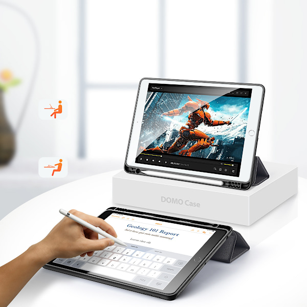 Dux Ducis Domo series, iPad 10.2 (2019-2021), svart svart