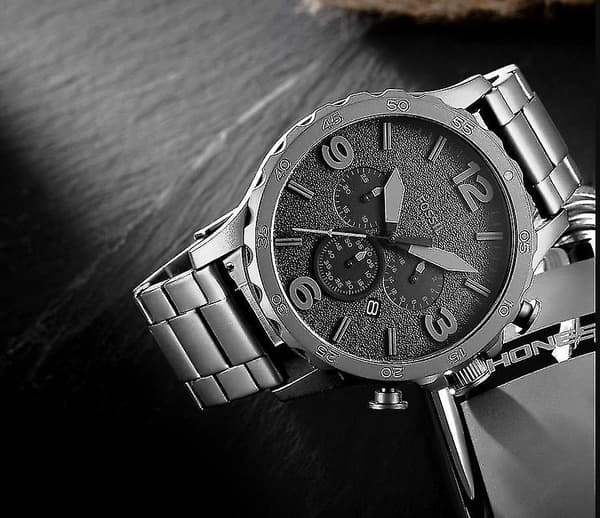 Seiko Armbånd 24mm Sorte Rustfri Stål Armbåndsure til Mænd/Kvinder black 24mm
