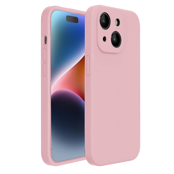 iPhone 14 Matt Rosa Skal - Med Kameraskydd