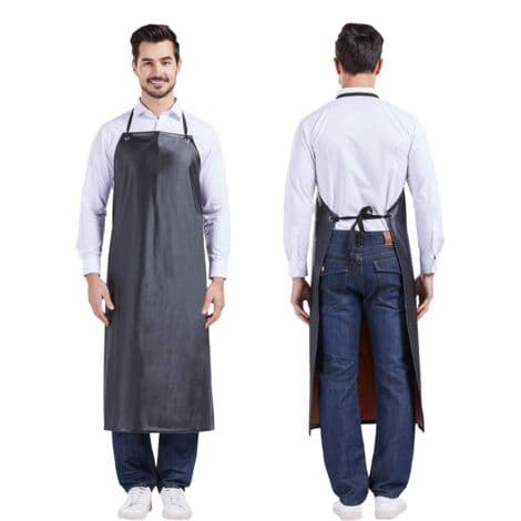 Tynt PVC-arbeidsforkle, lett, vanntett, unisex slakterforkle, olje- og vannavvisende fabrikkforkle
