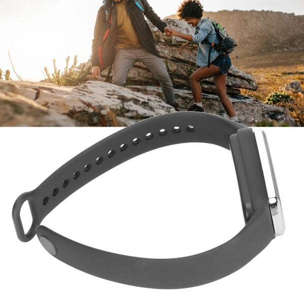 Digital klocka LED-skärm 12/24 timmars laddningsbar snygg elektronisk armbandsklocka för män kvinnorSvart