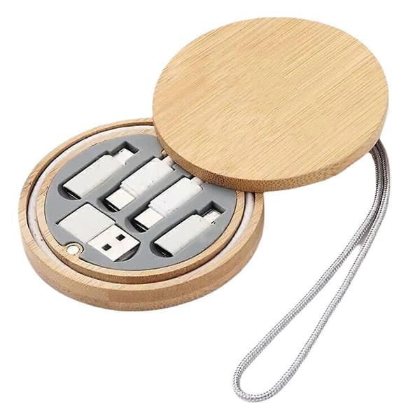 65W moni-USB-sovitinsarja, matkalaukku pikalatauskaapelisarjalla