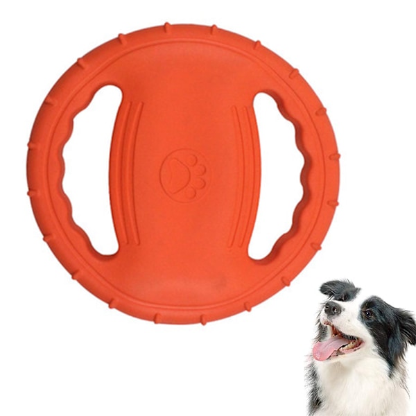 Hundleksak Flygande Frisbee, Gummibitbeständig Hund Utomhusträning Apportera Ljudtillverkare Flytande Husdjursleksak, Tuff Träningsflygande Frisbee Leksak för