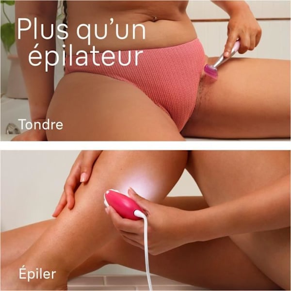 Elepilator med sladd - BRAUN - Silk-épil 3 - Mjuk hud i veckor - 3-202 - Hallon