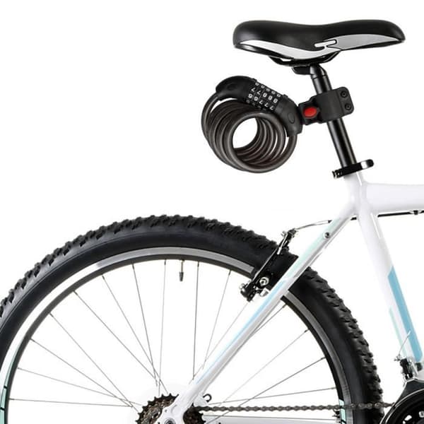 5-cifret kombinationslås til cykel - Metalkabeløje - 120 cm - Robust, holdbart og alsidigt