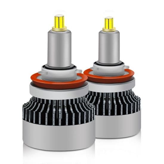 1 par V3 H11 45W 6000K 5000LM 8-sidige LED-frontlykter - JZSH - Kaldhvit - For biler