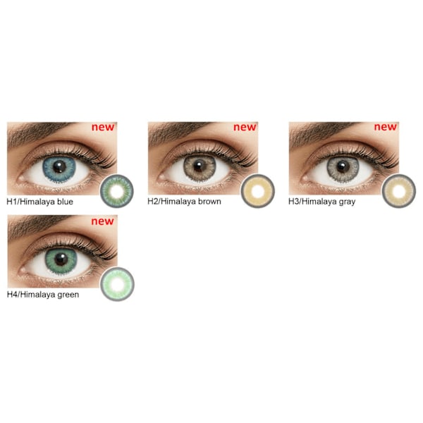 Färgade Linser – Himalaya Series – 12 Månader – Himalaya Green Himalaya Green Himalaya Green