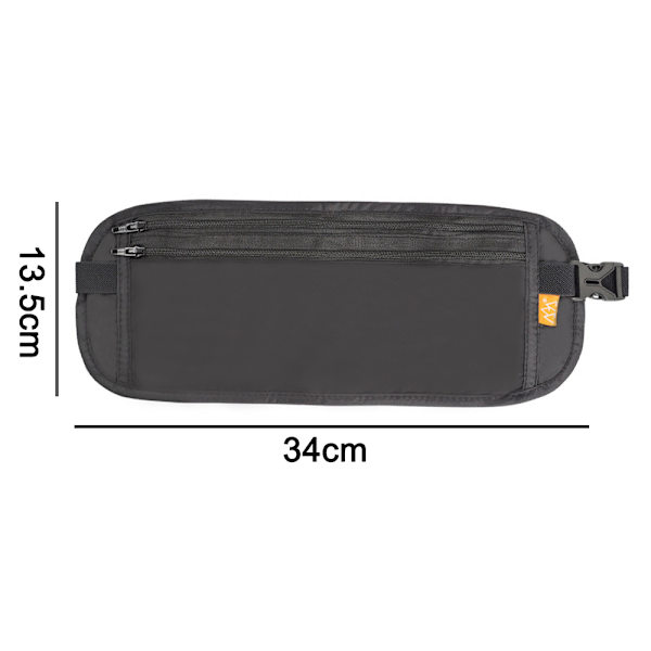 Pengabälte för resor - Slim Passport Holder Travel Pouch för att skydda dina viktiga papper och pengar