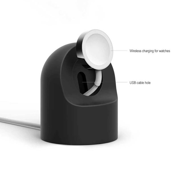 Apple Watch Laddställ Svart svart