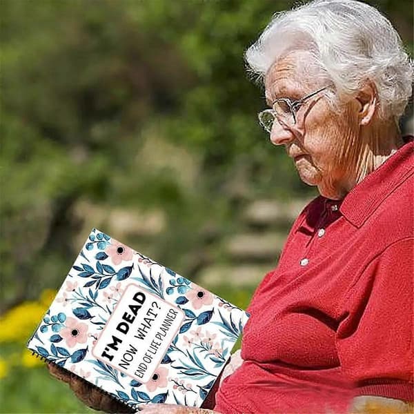 Jeg er død nu, hvad? Planlægger Dødsplanlægger Notesbog Nyhed Livets Slut Planlægger Notesbog Kontorartikler
