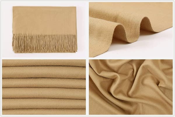 Dame Tørklæder Pashmina Sjaler og Slå-om til Bryllup Tørklæder til Kvinder Vinter Camel