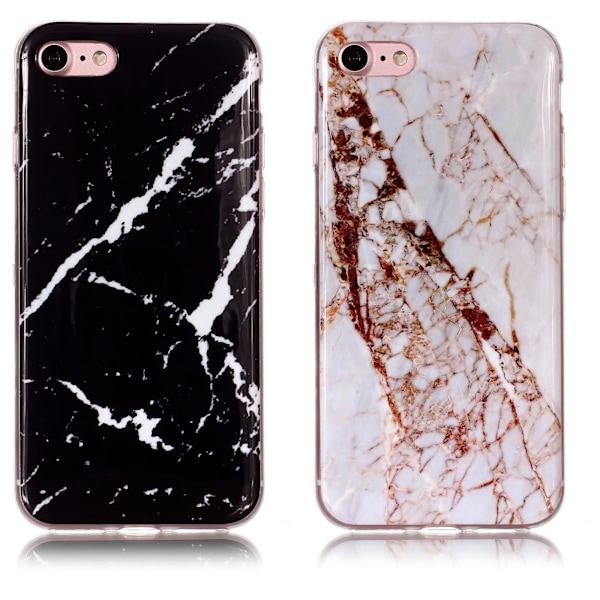 iPhone 7/8/SE (2020 & 2022) - Skal / Skydd / Marmor iPhone 7 Svart iPhone 7 Svart