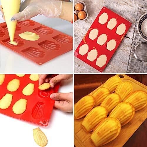 Cake Mold - Silicone Cake Mold - Set of 3 - Silicone - High Temperature Resistant - 9 Cavities