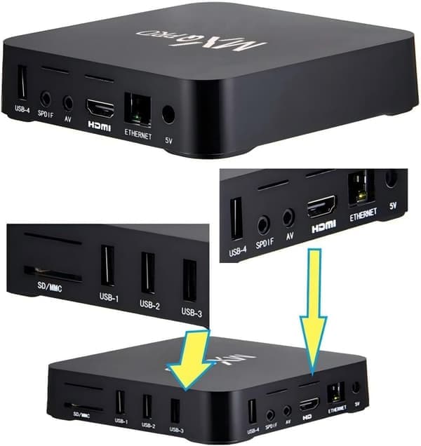 5G MXQ PRO 4K TV BOX Android 10.1 Quad Core Smart Media Player Uppgraderad Ram 4GB ROM 32GB