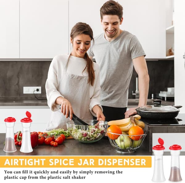 2-delad pepparströare timglas salt med lock för camping utomhus lunch hem kök restaurang