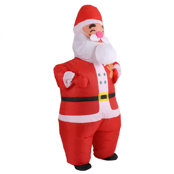 Uppblåsbar juldräkt rolig uppblåsbar jul festdocka kostym för 150‑190cm vuxen cosplay stort huvud tomte
