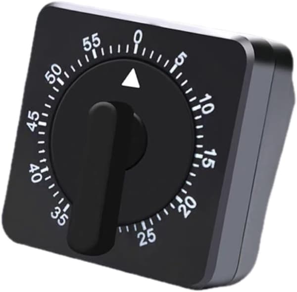Køkkentimer - Analog køkkentimer - Mekanisk køkkentimer - 60 minutter - Køkkengadget - Timer - Madlavningstimer - Køkkenredskab