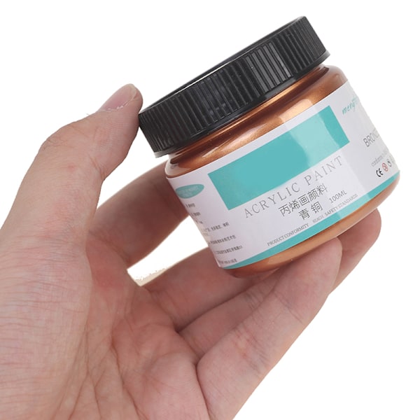 100ml gyllene akrylfärg Foguang guld vattentät flytande hand F