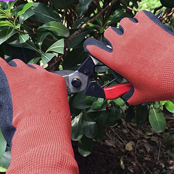 2 par barn trädgårdshandskar, halkfria handskar för ogräsrensning, beskärning, plantering, blomning