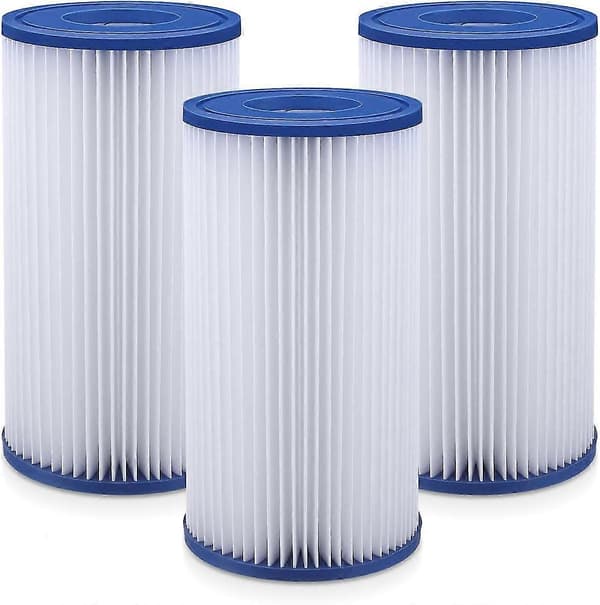 Poolfilterudskiftning Type A/C, Kompatibel med Intex 29000/29002/59900, Passer Perfekt til Bestway Type III Poolfilterpatron #58012Ea