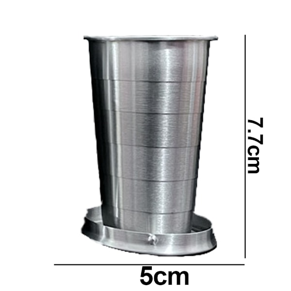 Camping Mug Camping Fällbar Mugg Bärbar Utomhus Resa Demonterbar Hopvikbar Mugg