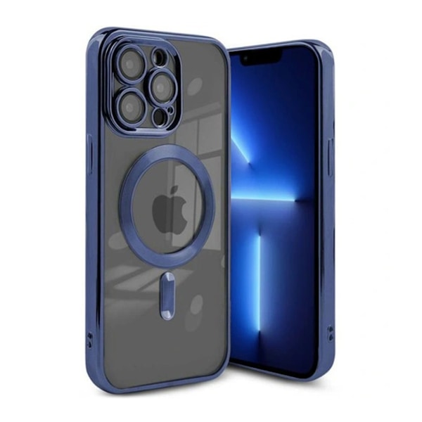 Luxury Mobilskal med Magsafe iPhone 13 Pro Max - Mörkblå Mörkblå