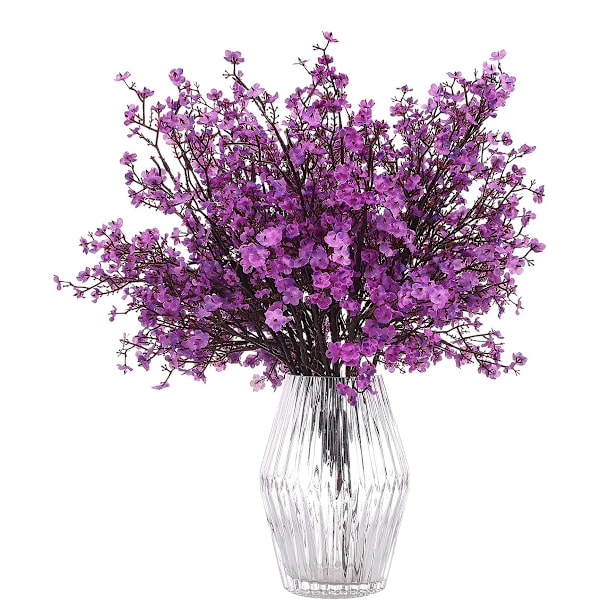 6 st Höst Konstgjorda Blommor Falska Babys Andedräkt Blommor Bulk Konstgjord Gypsophila Bukett Silke Blomsterarrangemang Centerpieces för Hem Kök Sovrum