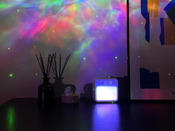 This alarm clock with night light has a built-in battery, dual alarms, and a snooze function, making it ideal for heavy sleepers.