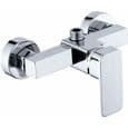Nosheir Chrome Wall-Mounted Mixer - Hot and Cold Water Mixer - Solid Brass Body - Polished Chrome Finish