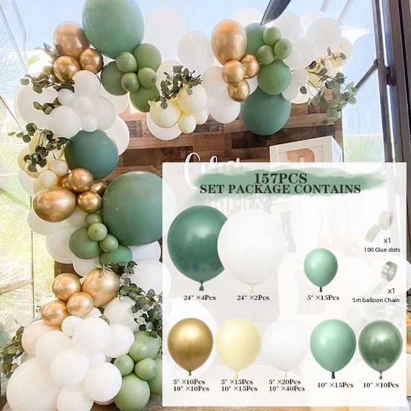 Set Konfettiballong 157st 157pcs 157pcs