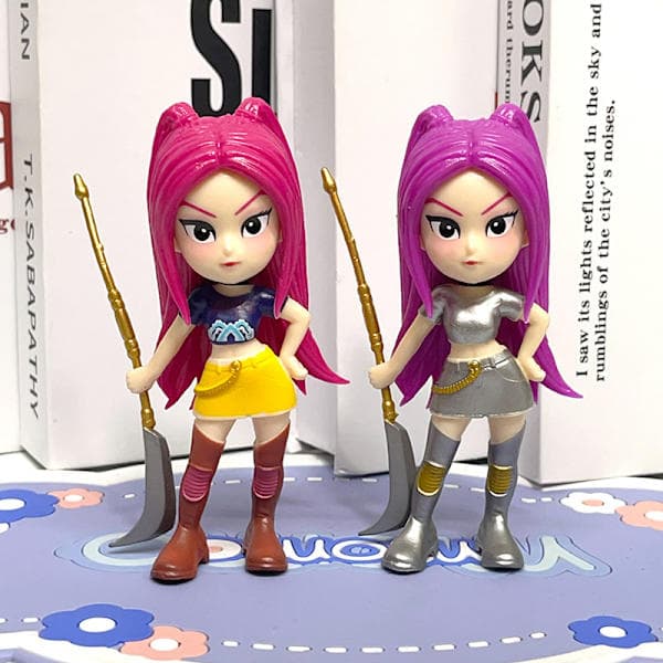 K-POP Demon Hunter figur blindlåda trendig leksaksdocka prydnad (6 figurer)