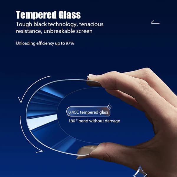 2-pack iPhone 16 Pro Full Coverage Screen Protector HD Tempered Glass transparent