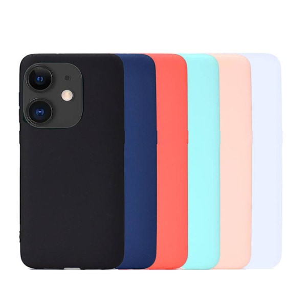 iPhone 12 Mini - Leman Silikonskal Grön Vit