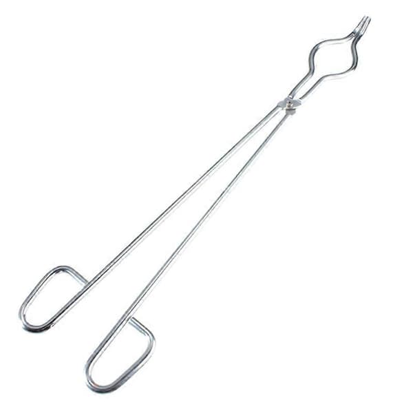 45 cm digeltangsklemme i rustfrit stål grafit smelteovnstangsholder Silver