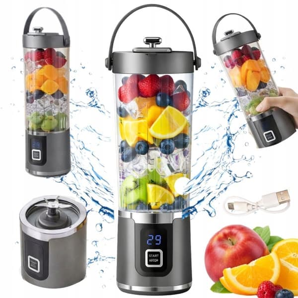 Bærbar Blender USB 500ml – Smoothie Blender To Go med Batteri